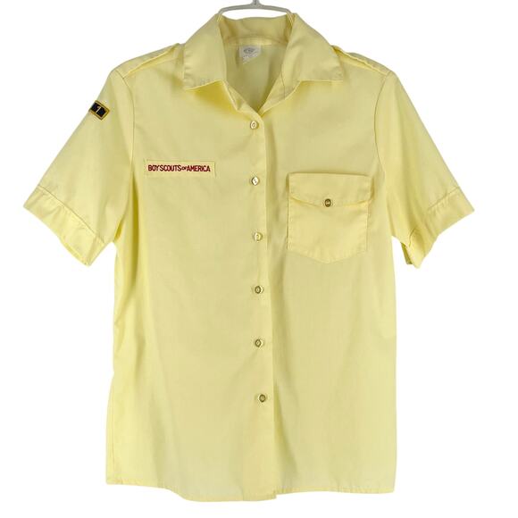 80s Boy Scout Den Leader uniform shirt 1980s vintage - Picture 1 of 7